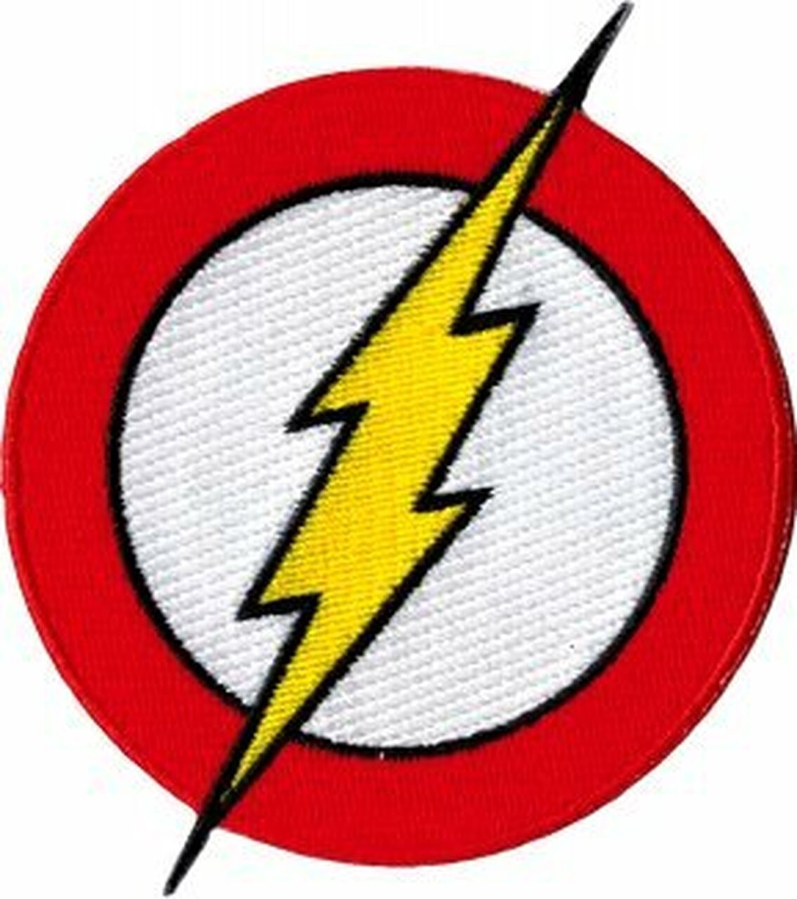 The Flash - Classic Lightning Bolt Logo - Iron On Embroidered